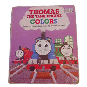 VTG 1991 Thomas The Tank Engine Colors Hard Book Toddler Railway Series